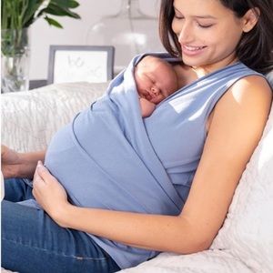 Seraphine One slate Blue Cotton Sleeveless Skin to Skin Top Size Small